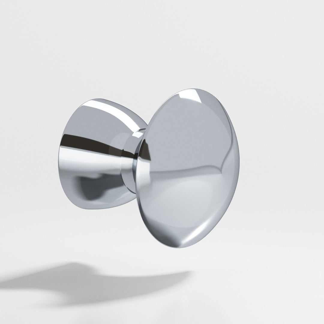 Colonial Bronze 114 Round Cabinet Knob in Polished Chrome