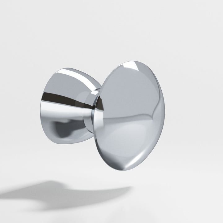Colonial Bronze 114 Round Cabinet Knob in Polished Chrome