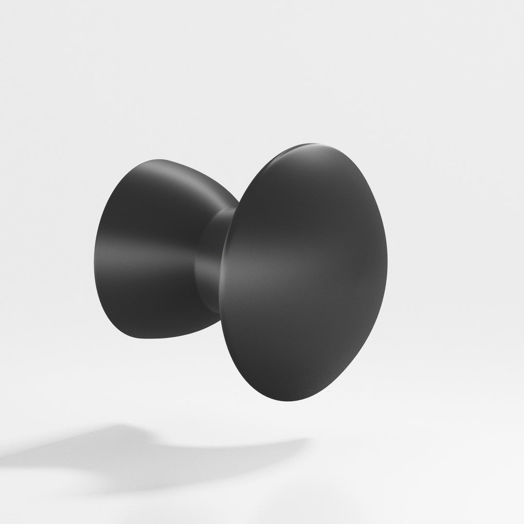 Colonial Bronze 114 Round Cabinet Knob in Matte Graphite