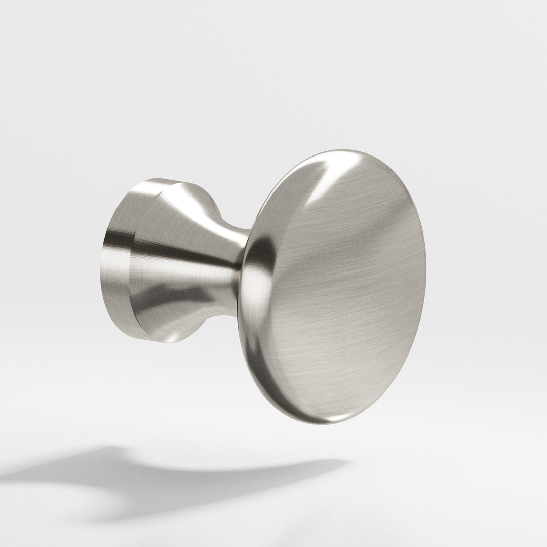 Colonial Bronze 115 Round Cabinet Knob in Satin Nickel