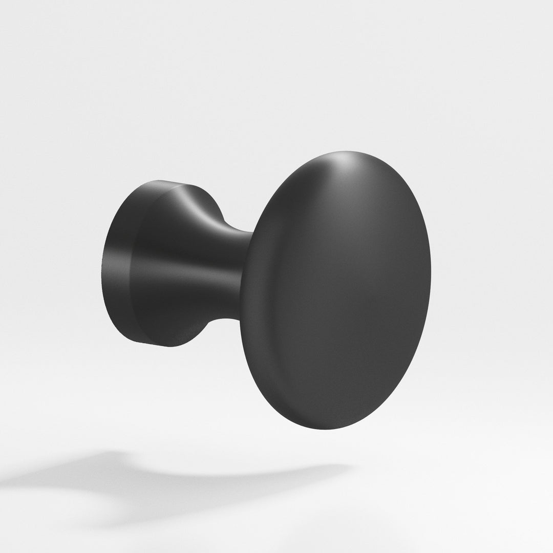 Colonial Bronze 115 Round Cabinet Knob in Matte Graphite