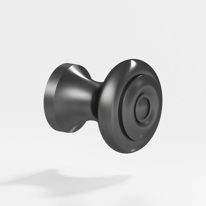 Colonial Bronze 119 Round Cabinet Knob in Matte Graphite