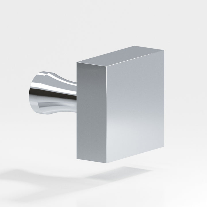 Colonial Bronze 121 Square Cabinet Knob with flared post in Polished Chrome