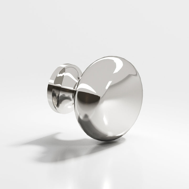 Colonial Bronze 193 Round Cabinet Knob in Polished Nickel