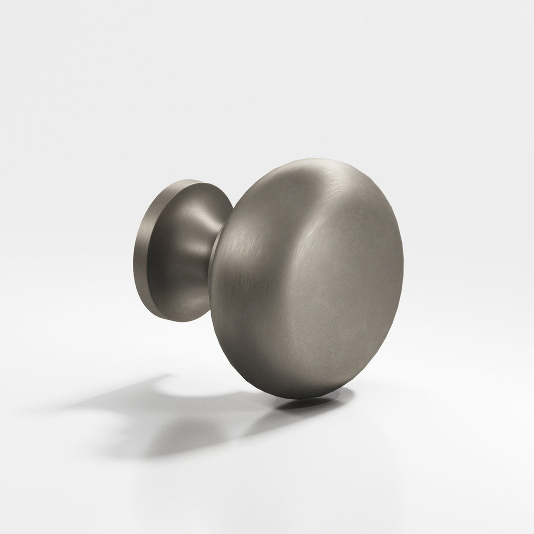 Colonial Bronze 124 Round Cabinet Knob in Matte Pewter