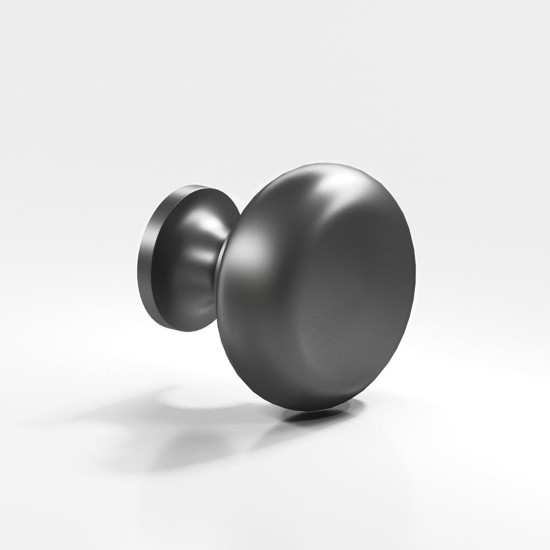 Colonial Bronze 192 Round Cabinet Knob in Matte Graphite