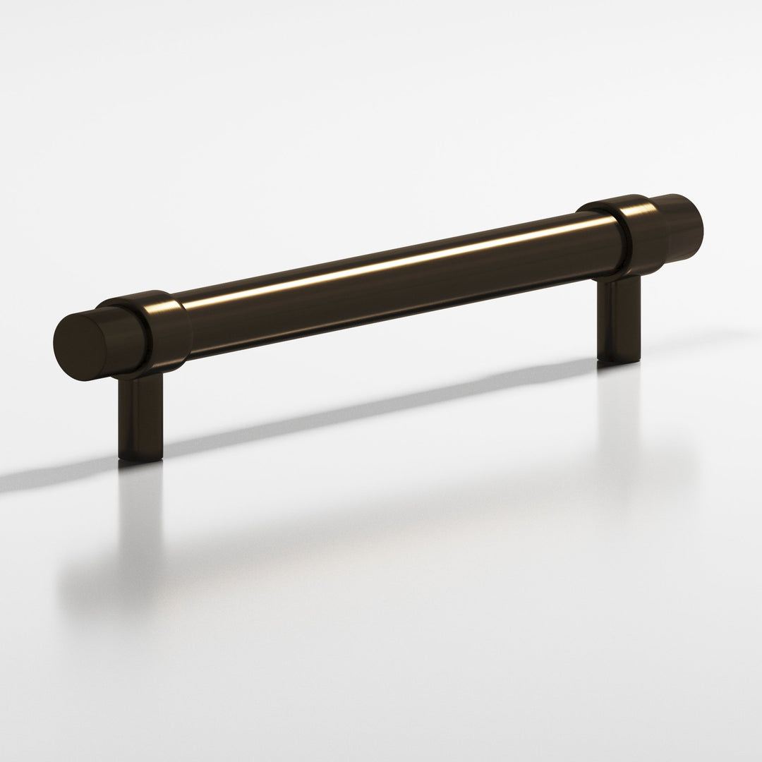 Colonial Bronze 1309BB Round collared Back-to-Back Shower Door Pull Kit with straight posts in Oil Rubbed Bronze