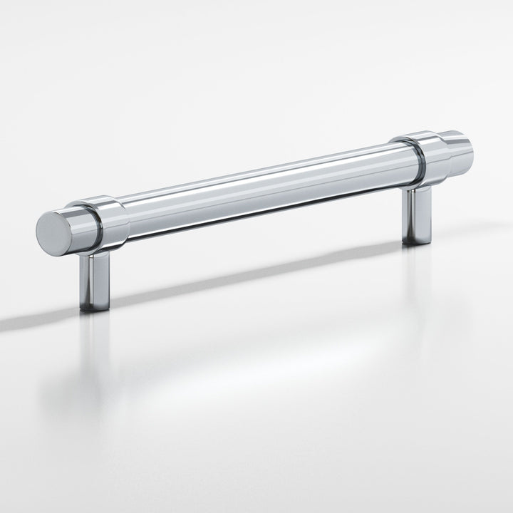 Colonial Bronze 1310 Round collared Appliance Pull with straight posts in Polished Chrome