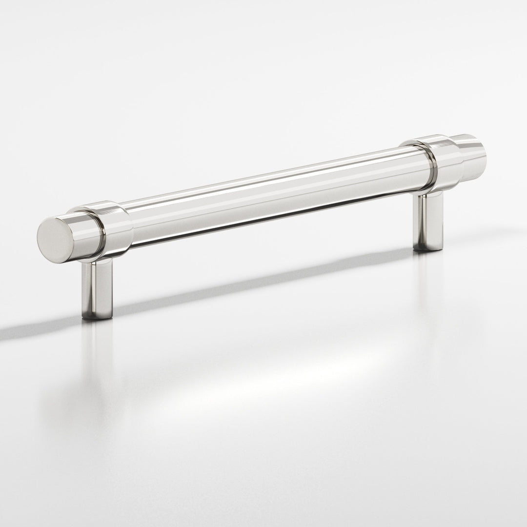 Colonial Bronze 1309 Round collared Cabinet Pull with straight posts in Polished Nickel