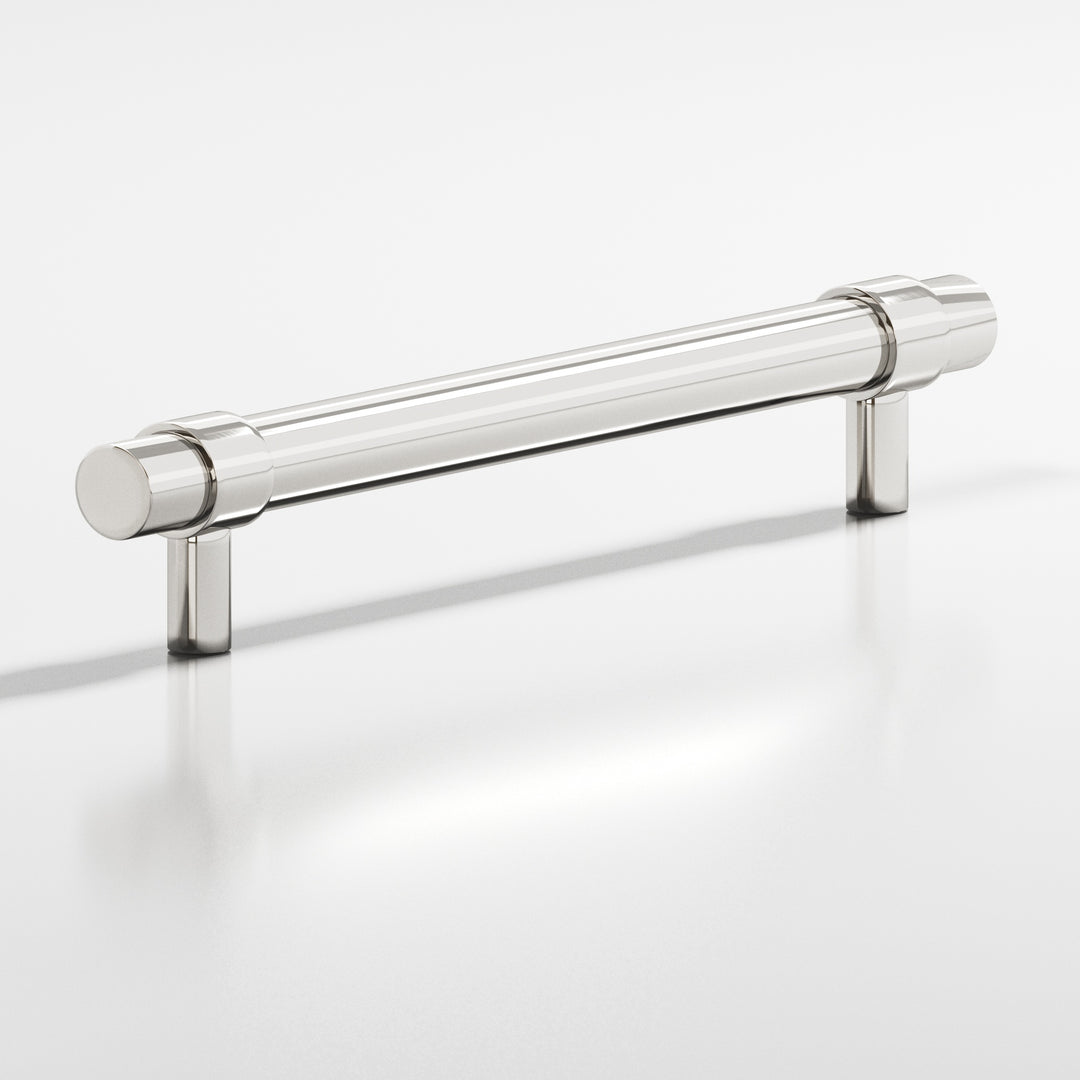 Colonial Bronze 1309 Round collared Cabinet Pull with straight posts in Polished Nickel