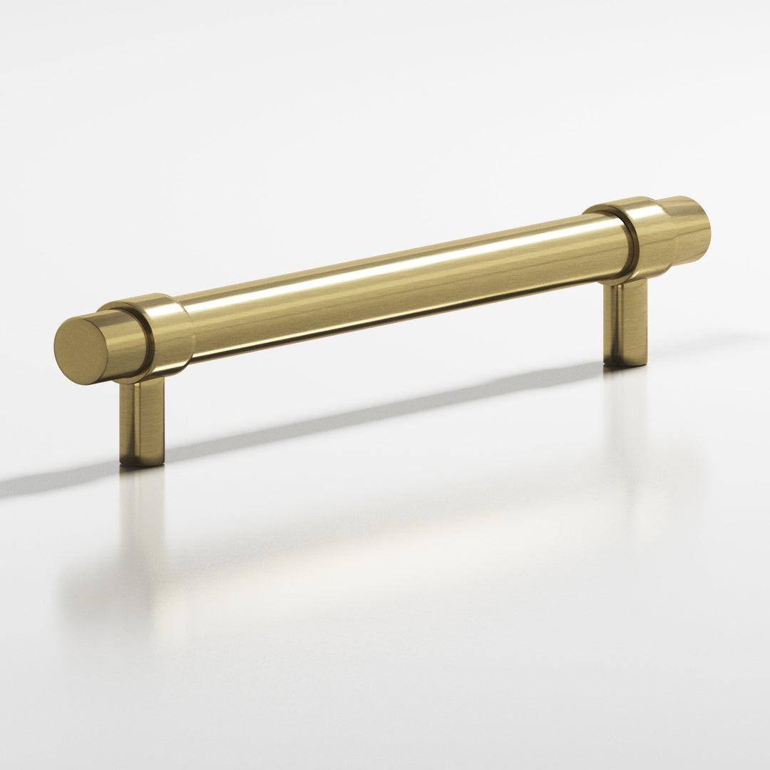 Colonial Bronze 1309 Round collared Cabinet Pull with straight posts in Antique Brass