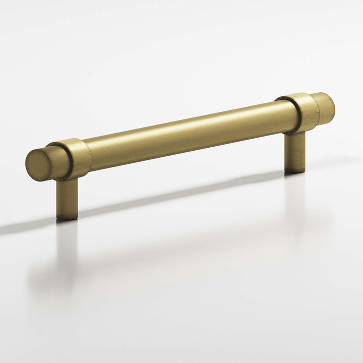 Colonial Bronze 1309 Round collared Cabinet Pull with straight posts in Matte Antique Satin Brass