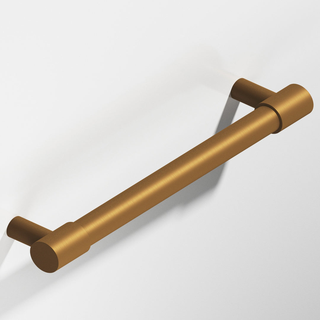 Colonial Bronze 1345 Round Cabinet Pull with turned-down bar and straight posts in Matte Light Statuary Bronze
