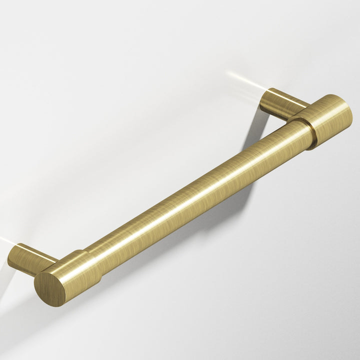 Colonial Bronze 1345 Round Cabinet Pull with turned-down bar and straight posts in Antique Brass