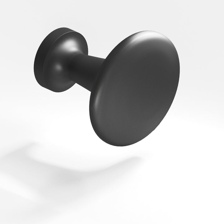 Colonial Bronze 137 Round Cabinet Knob in Matte Graphite