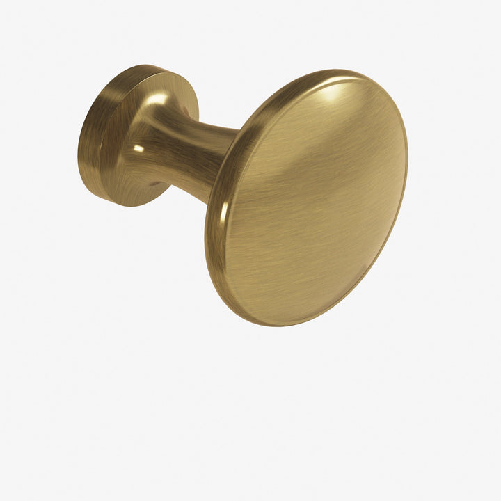 Colonial Bronze 140 Round Cabinet Knob in Antique Brass