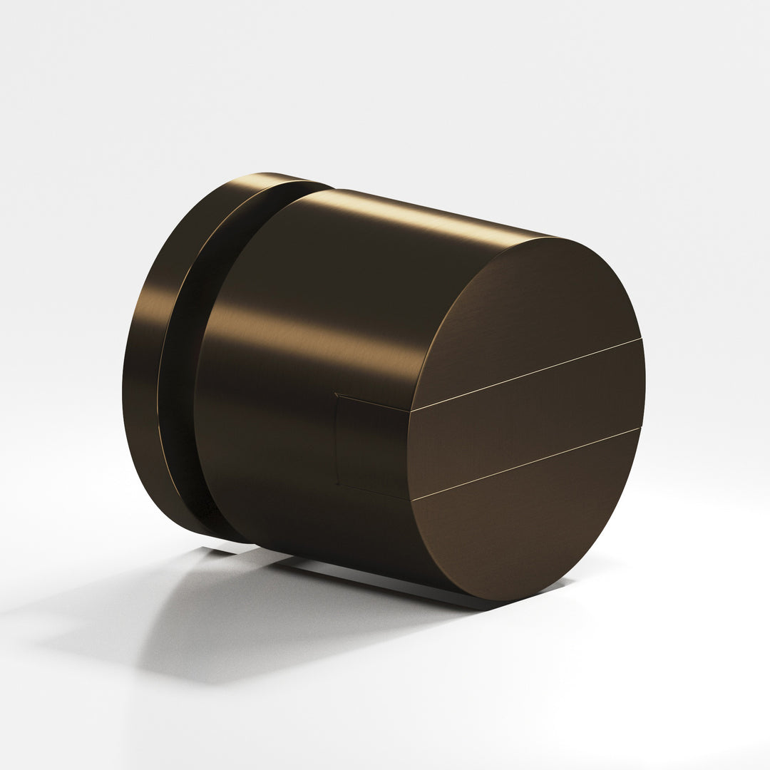 Colonial Bronze 1387BB Round grooved and striped Back-to-Back Shower Door Knob Kit in Oil Rubbed Bronze