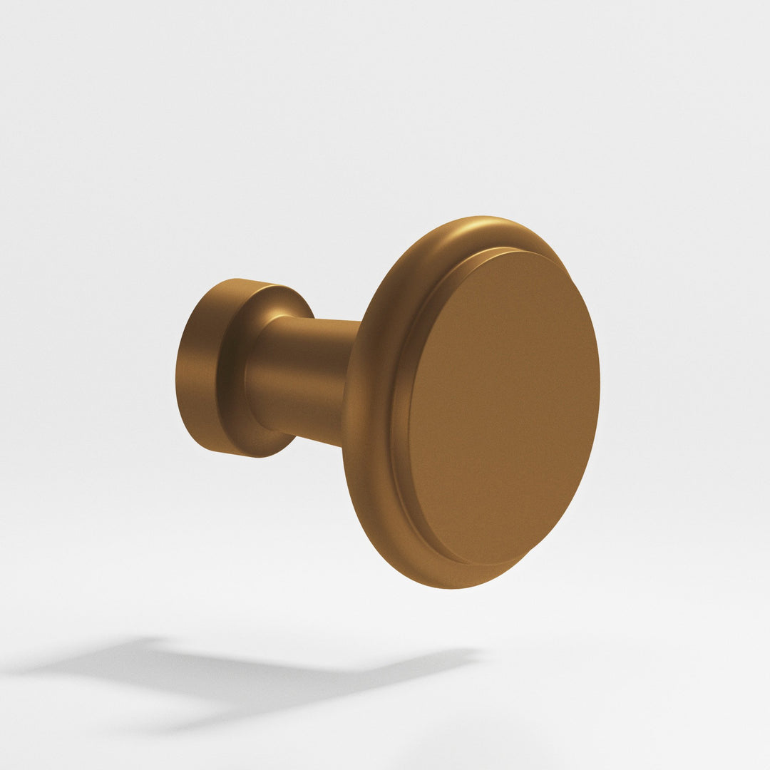 Colonial Bronze 138 Round Cabinet Knob in Matte Light Statuary Bronze