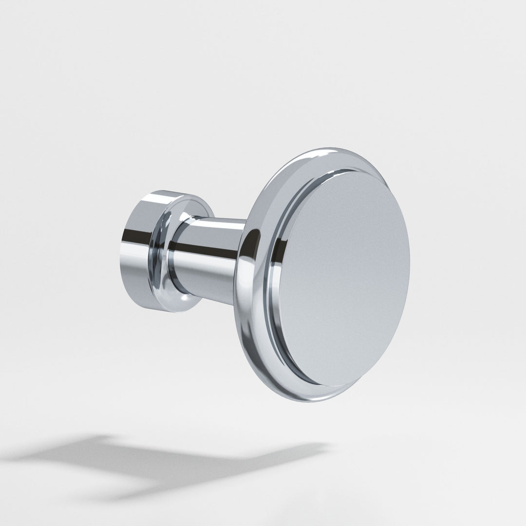 Colonial Bronze 138 Round Cabinet Knob in Polished Chrome