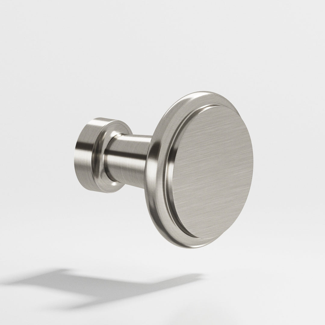 Colonial Bronze 138 Round Cabinet Knob in Satin Nickel