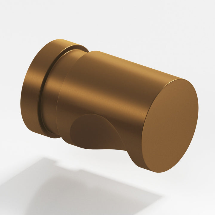 Colonial Bronze 143 Round grooved Cabinet Knob in Matte Light Statuary Bronze
