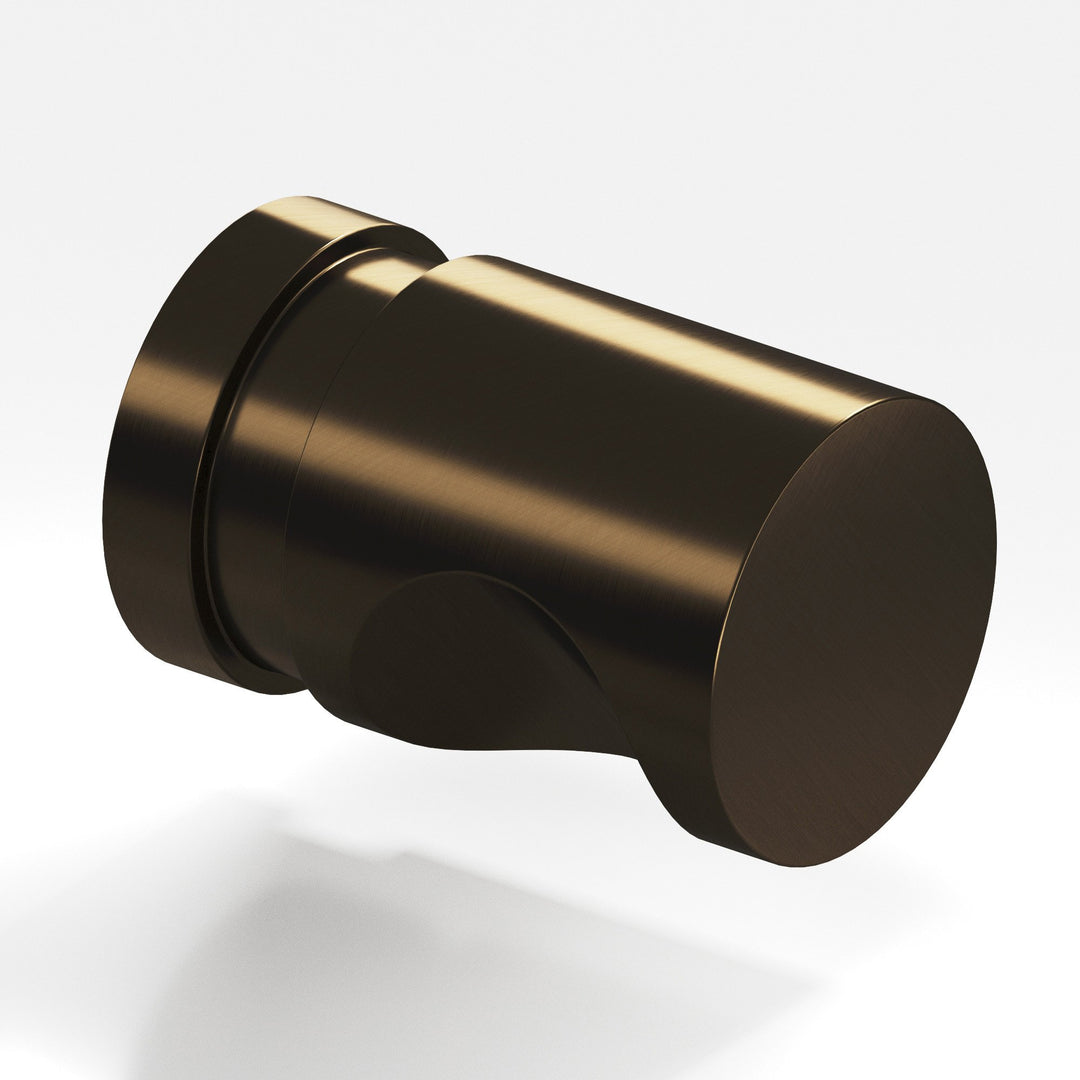 Colonial Bronze 142BB Round grooved Back-to-Back Shower Door Knob Kit in Oil Rubbed Bronze