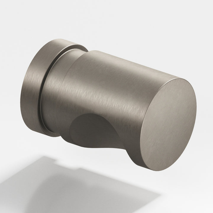 Colonial Bronze 143 Round grooved Cabinet Knob in Matte Pewter