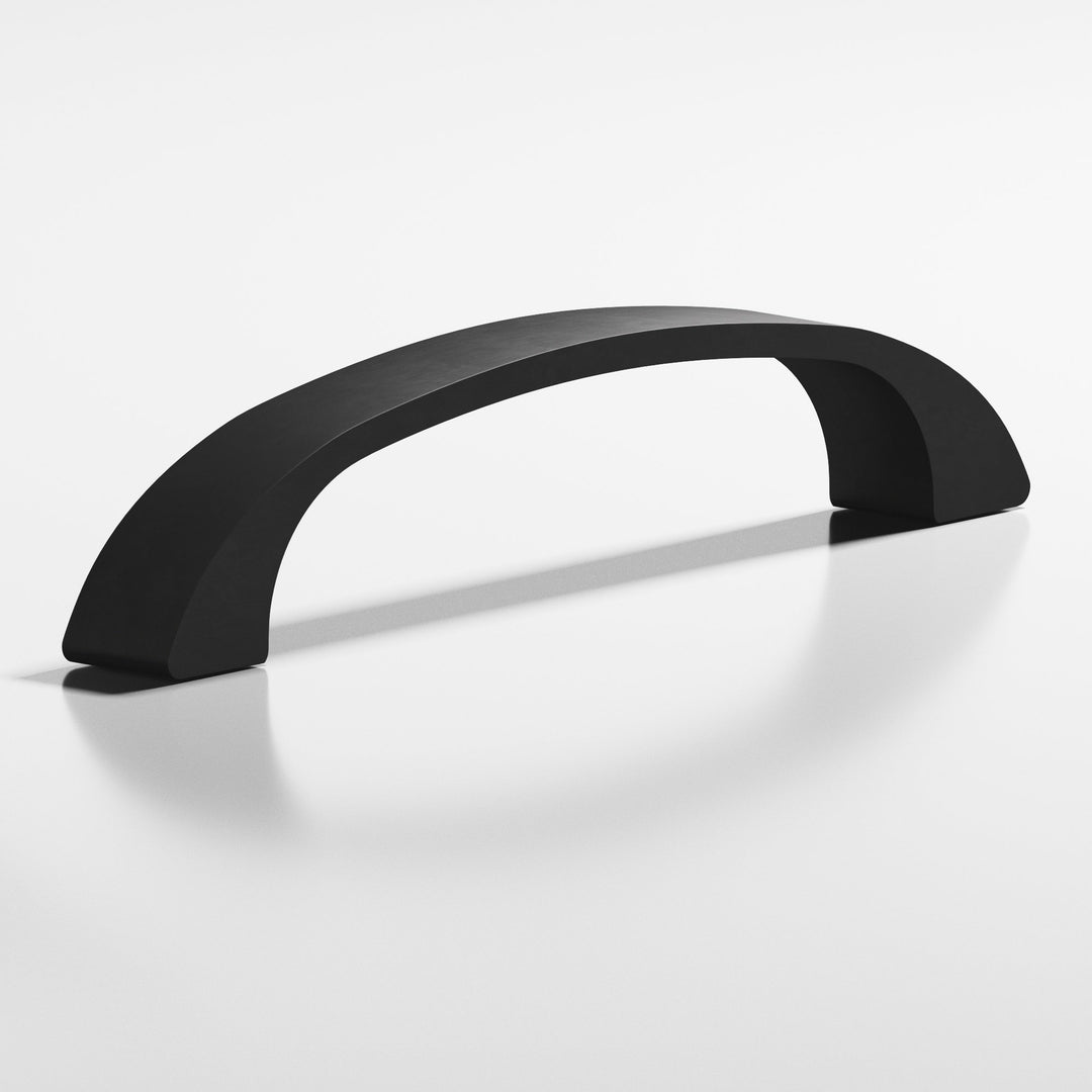 Colonial Bronze 167 Bow Cabinet Pull in Matte Satin Black