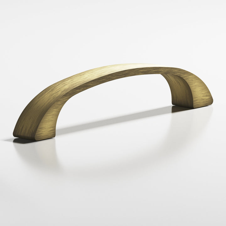 Colonial Bronze 165 Bow Cabinet Pull in Matte Antique Satin Brass