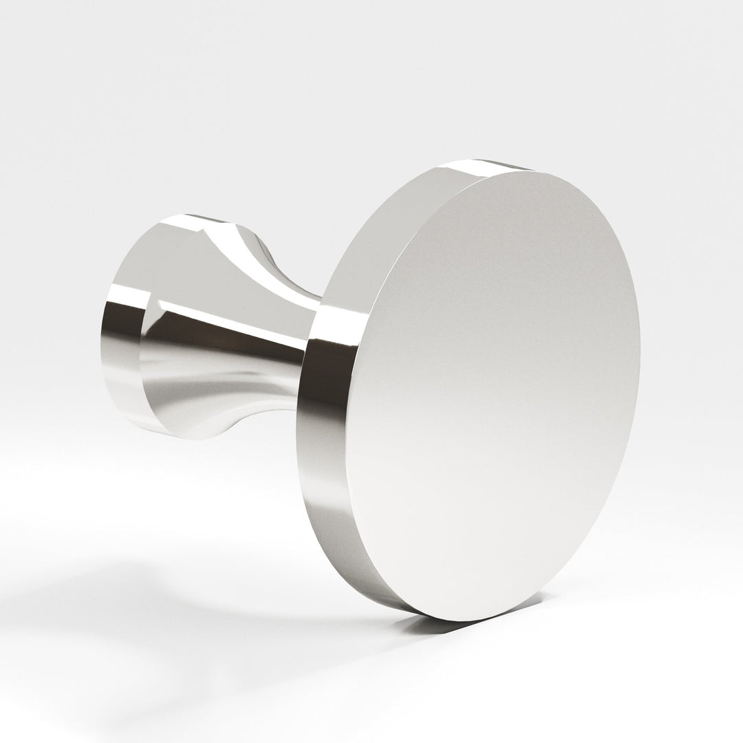 Colonial Bronze 170 Round Cabinet Knob in Polished Nickel