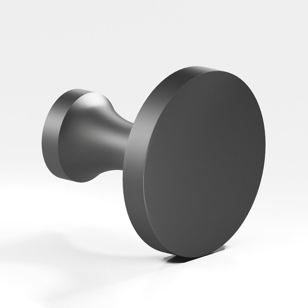 Colonial Bronze 171 Round Cabinet Knob in Matte Graphite