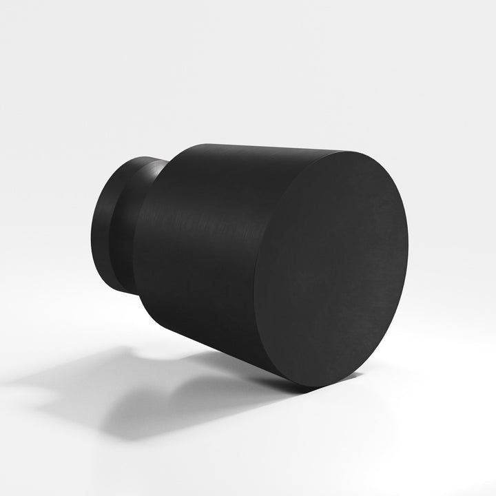 Colonial Bronze 180 Round tapered T Cabinet Knob in Matte Satin Black