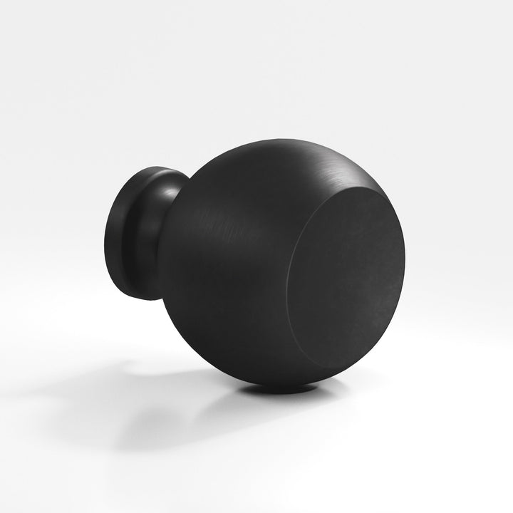 Colonial Bronze 183 Round Cabinet Knob in Matte Satin Black