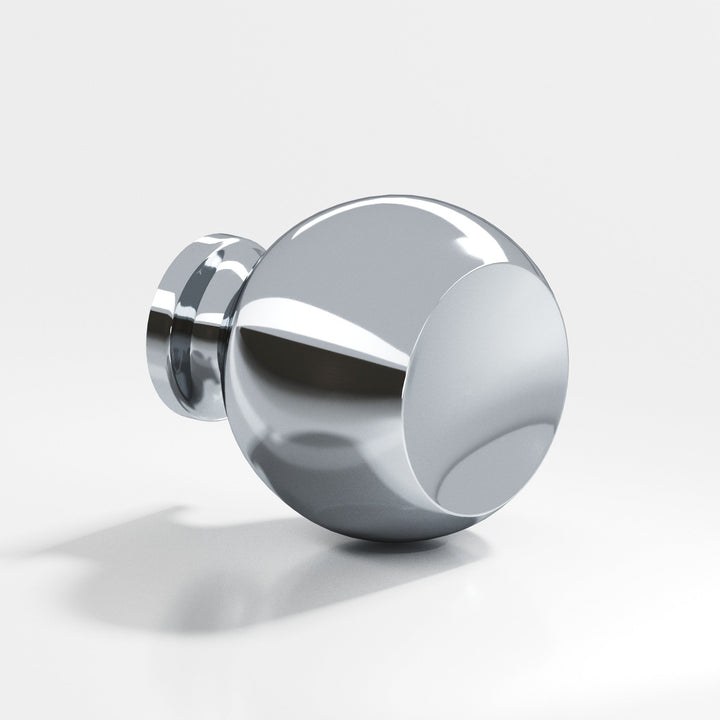 Colonial Bronze 182 Round Cabinet Knob in Polished Chrome