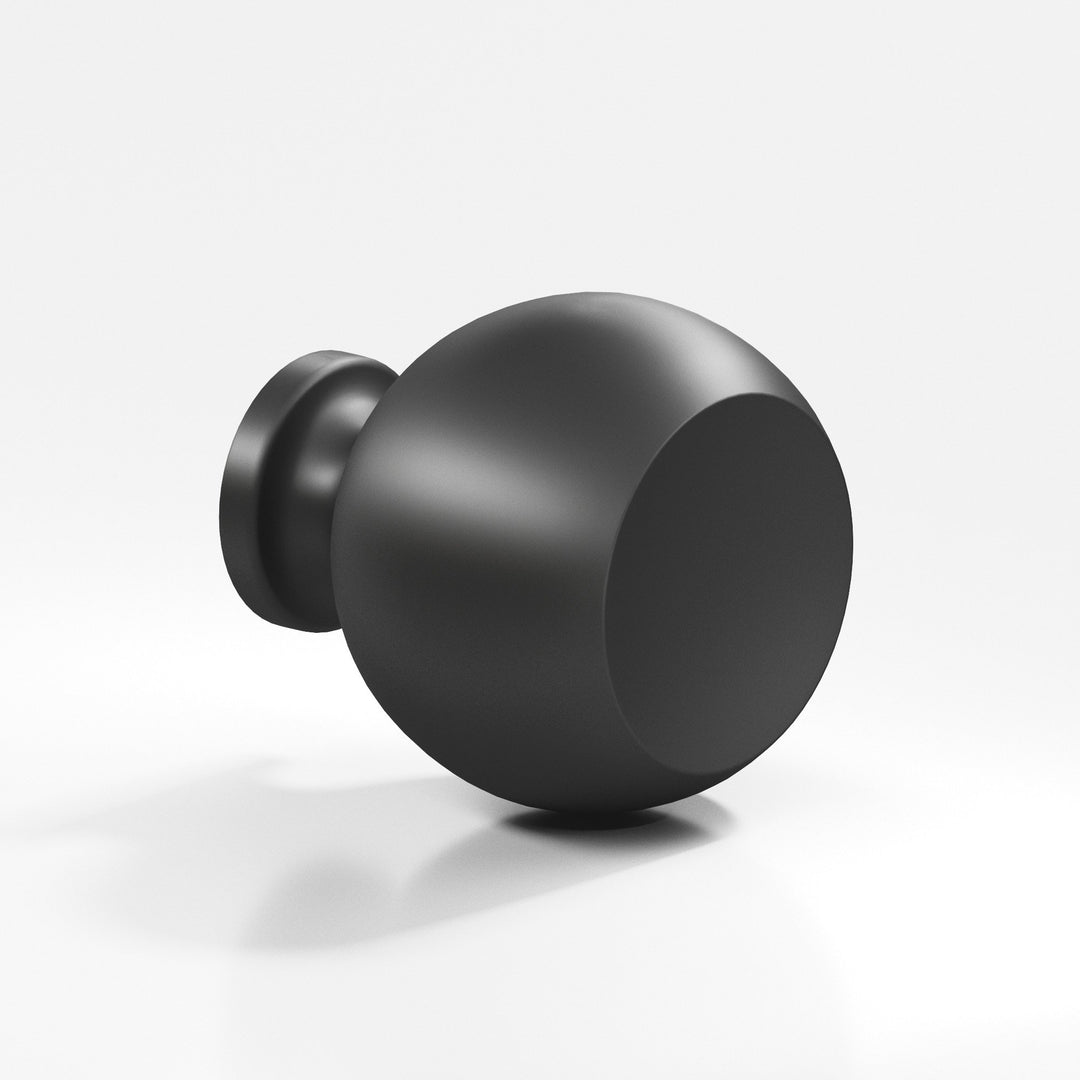 Colonial Bronze 183 Round Cabinet Knob in Matte Graphite