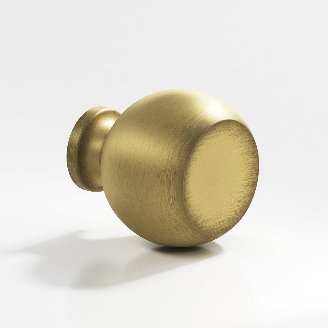 Colonial Bronze 182 Round Cabinet Knob in Matte Antique Satin Brass