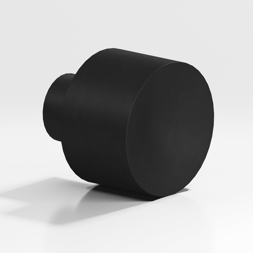Colonial Bronze 185 Round Cabinet Knob in Matte Satin Black