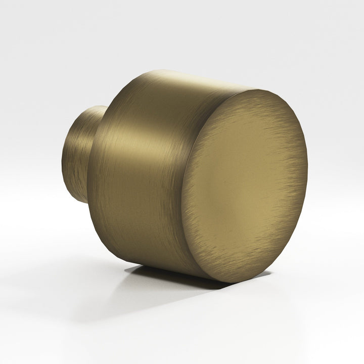 Colonial Bronze 185 Round Cabinet Knob in Matte Antique Satin Brass