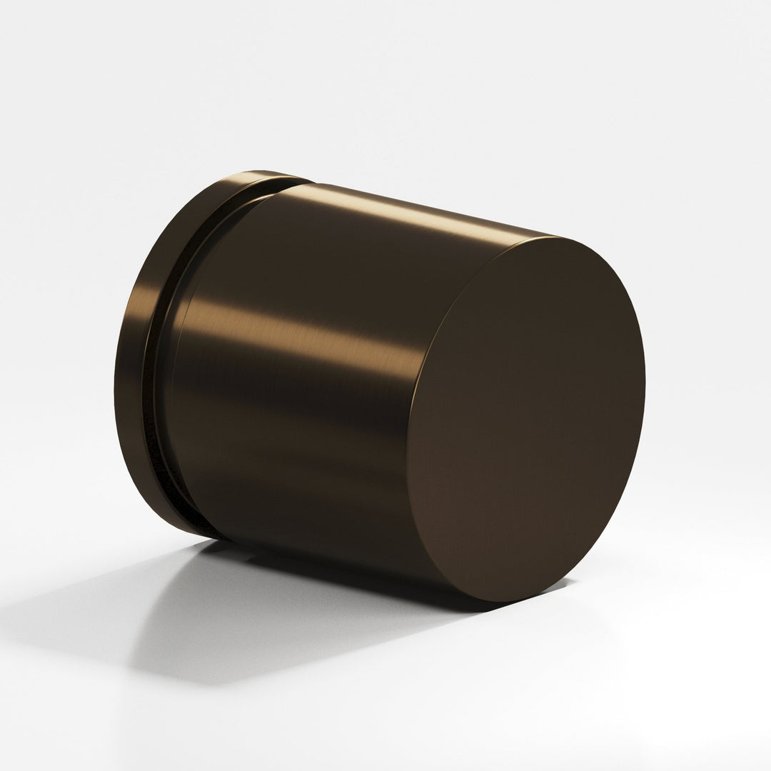Colonial Bronze 187BB Round grooved Back-to-Back Shower Door Knob Kit in Oil Rubbed Bronze