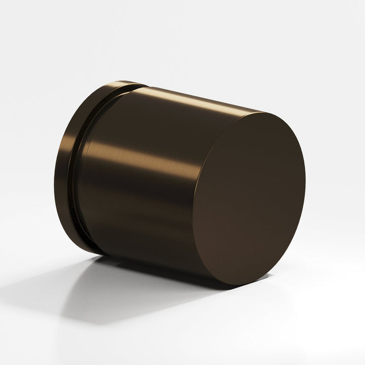 Colonial Bronze 187BB Round grooved Back-to-Back Shower Door Knob Kit in Oil Rubbed Bronze
