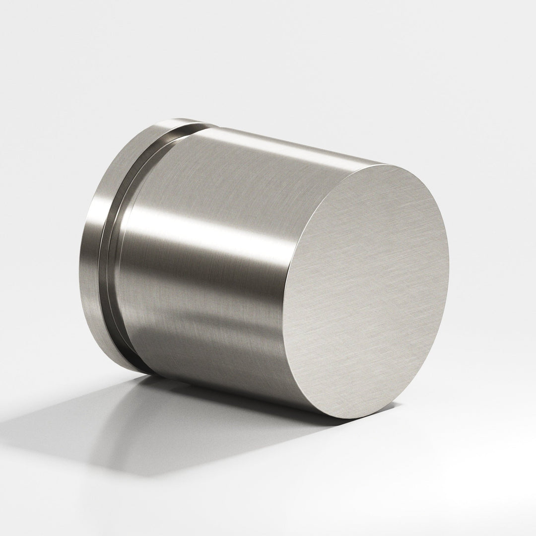 Colonial Bronze 186 Round grooved Cabinet Knob in Satin Nickel