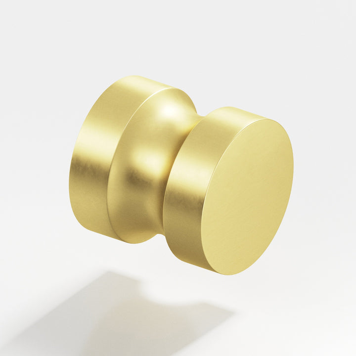 Colonial Bronze 189 Round Cabinet Knob in Matte Satin Brass