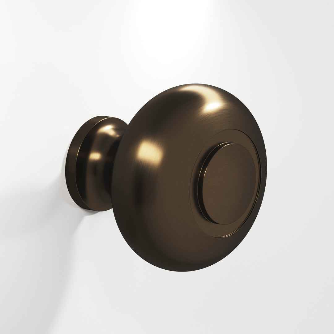 Colonial Bronze 1920BB Round grooved Back-to-Back Shower Door Knob Kit in Oil Rubbed Bronze
