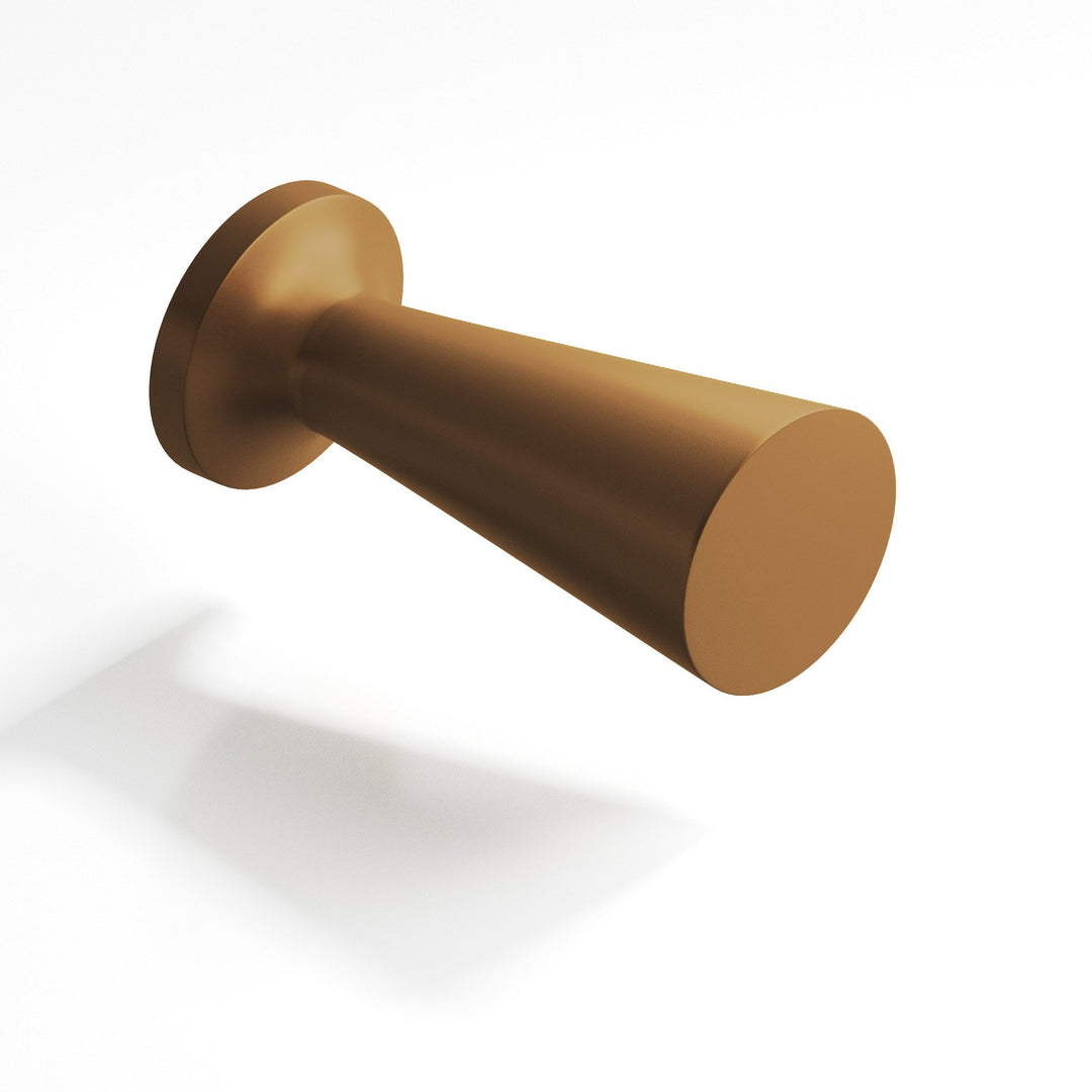 Colonial Bronze 195 Round tapered T Cabinet Knob in Matte Light Statuary Bronze