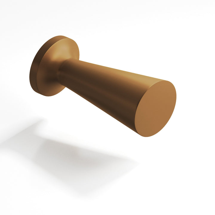 Colonial Bronze 195 Round tapered T Cabinet Knob in Matte Light Statuary Bronze