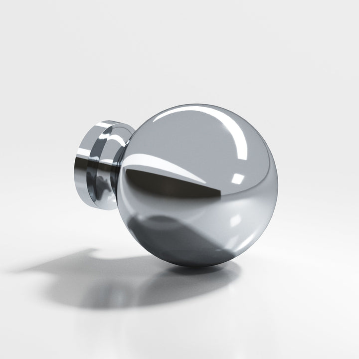 Colonial Bronze 197 Round Cabinet Knob in Polished Chrome