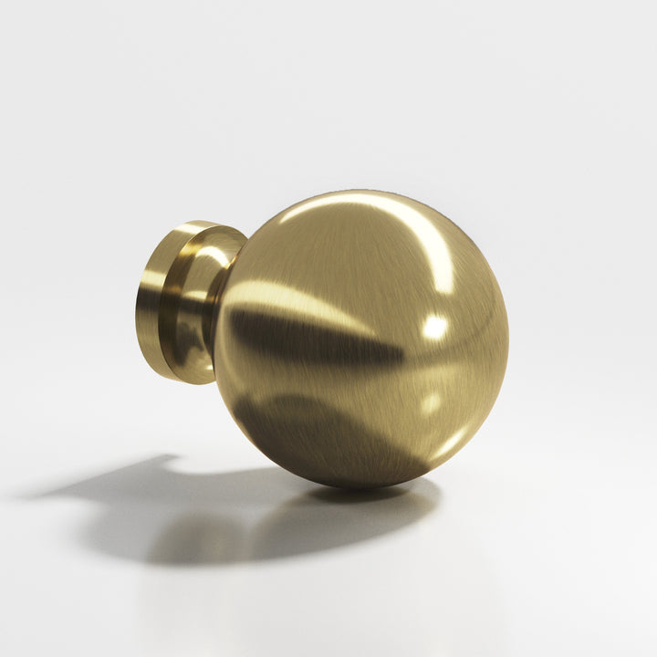 Colonial Bronze 196 Round Cabinet Knob in Antique Brass