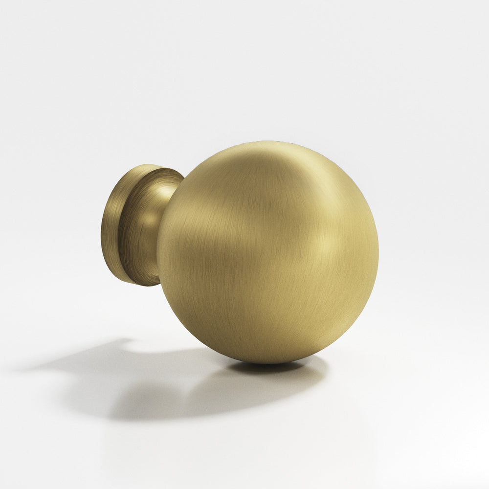 Colonial Bronze 197 Round Cabinet Knob in Matte Antique Satin Brass