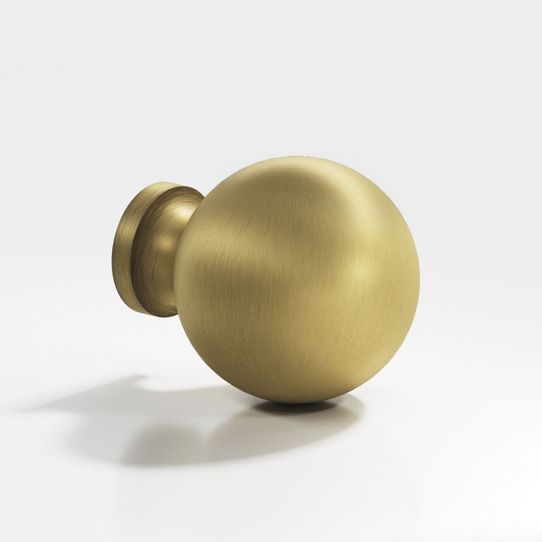 Colonial Bronze 197 Round Cabinet Knob in Matte Antique Satin Brass