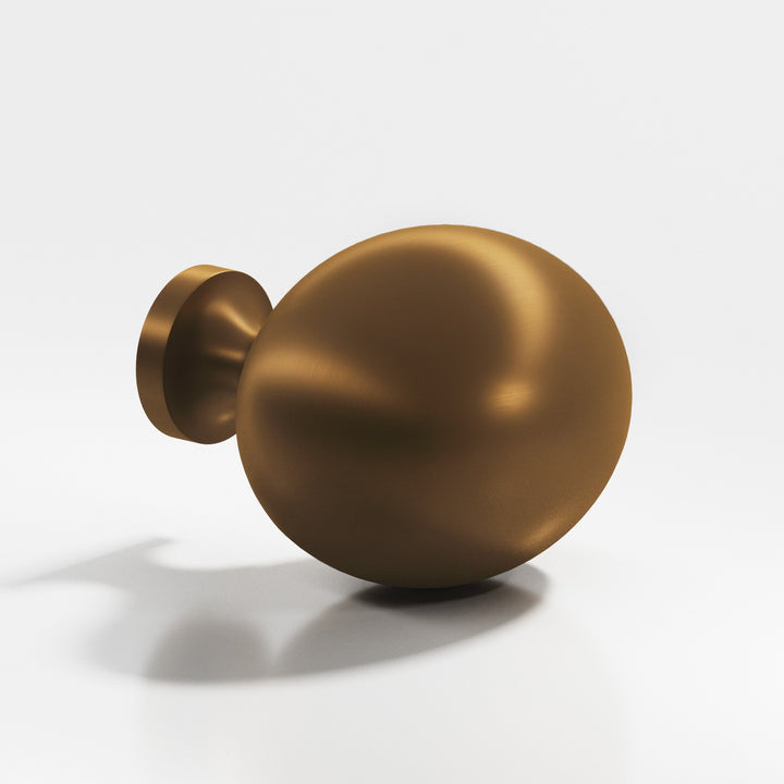 Colonial Bronze 199 Oval Cabinet Knob in Matte Light Statuary Bronze